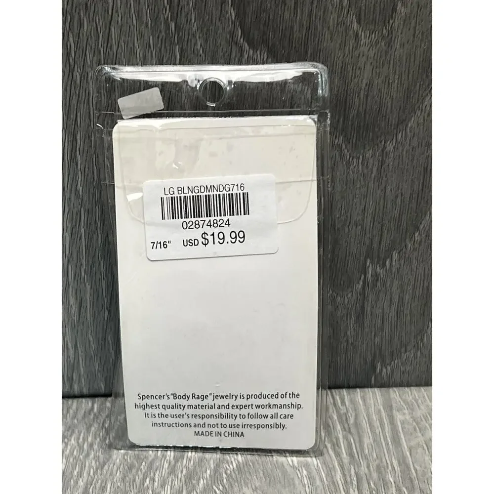 BodyRage Ear Plugs 316L Steel 7/16